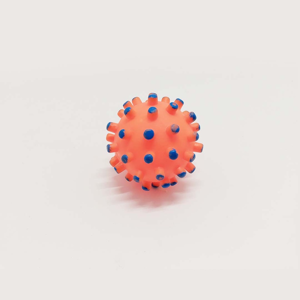 Toy Rubber Squeacky Ball With Spike   (AD703)