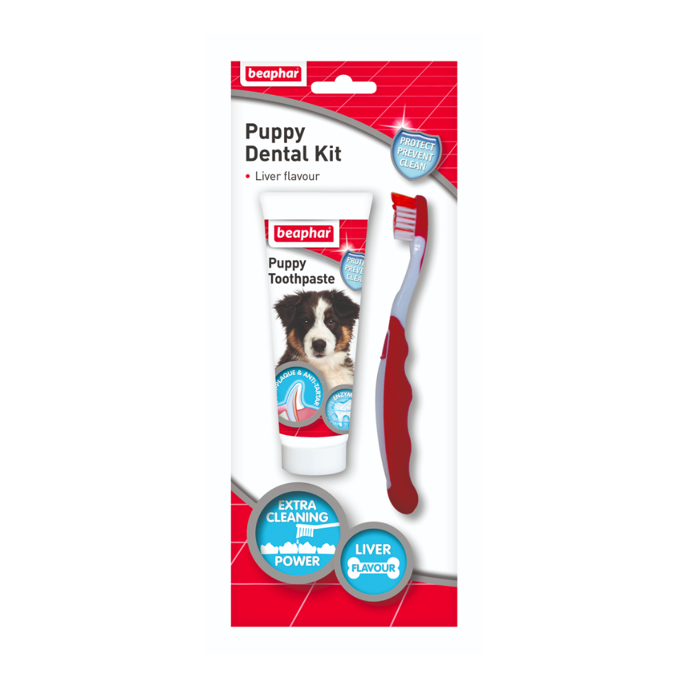 Beaphar Puppy Dental Kit + Brush 50g