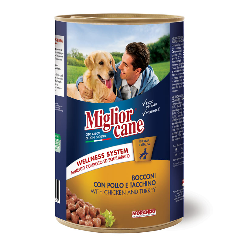 Miglior Cane Chunks With Chicken & Turkey 800g