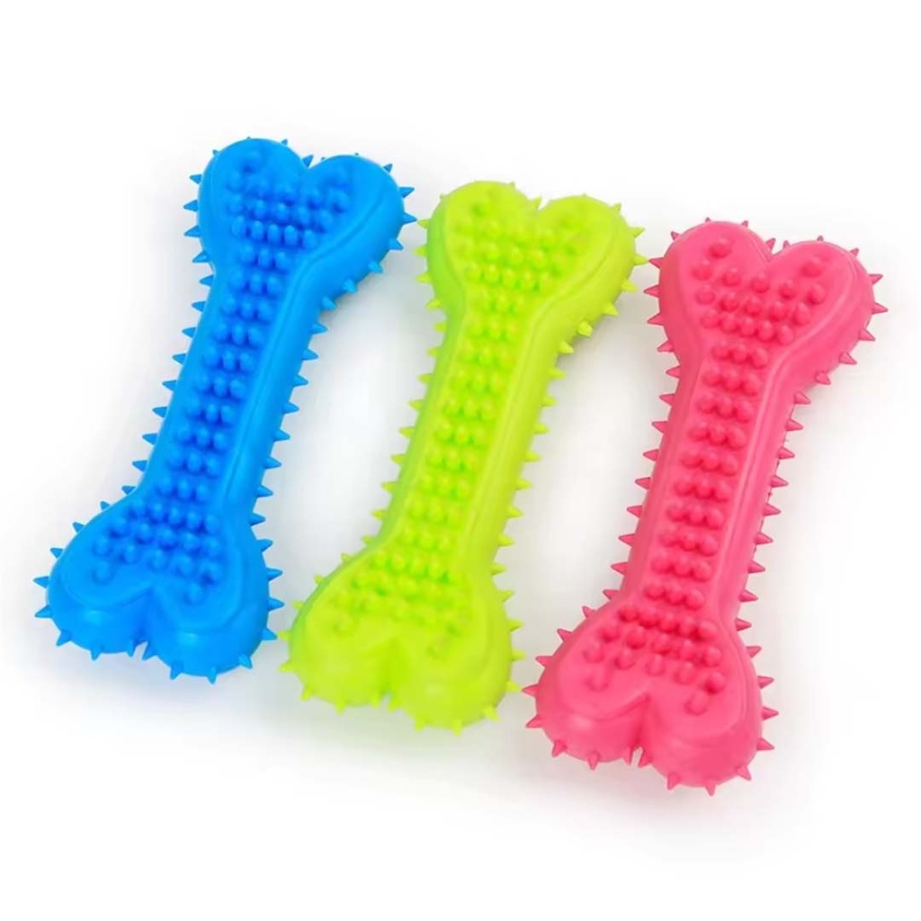 Toy Bone Rubber Chewable With Spike - L