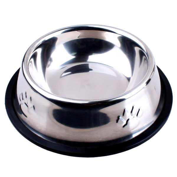 Feeding bowl SS Silver 18cm 