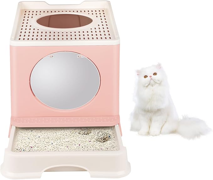 Enclose Cat Litter Box With Lid