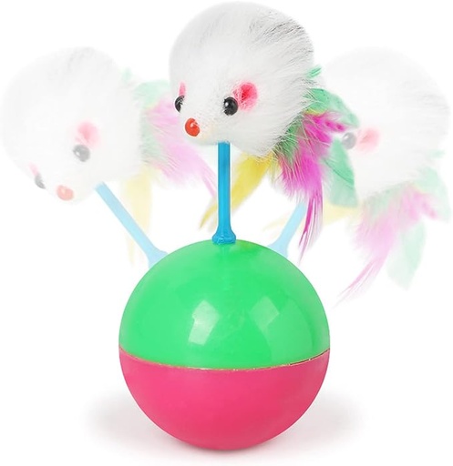 [PC02038] Toy Ball With Stand Feather Mouse