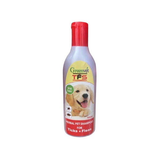 Green Vet Ticks & Fleas Shampoo 100 ml