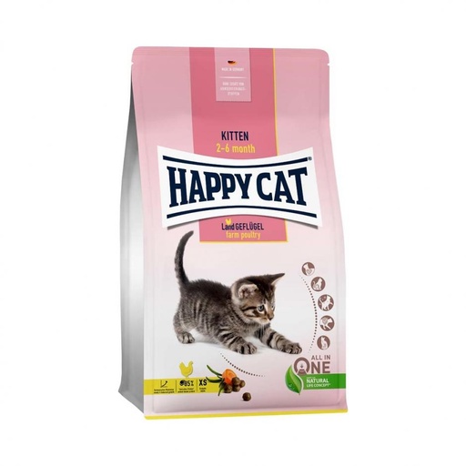 [PC04113] Happy Cat Kitten Farm Poultry 1.3Kg