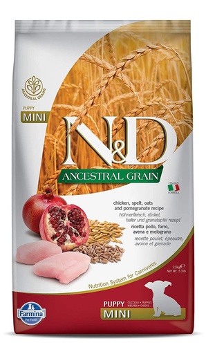 N&D Ancestral Grain Medium & Maxi Puppy 2.5Kg