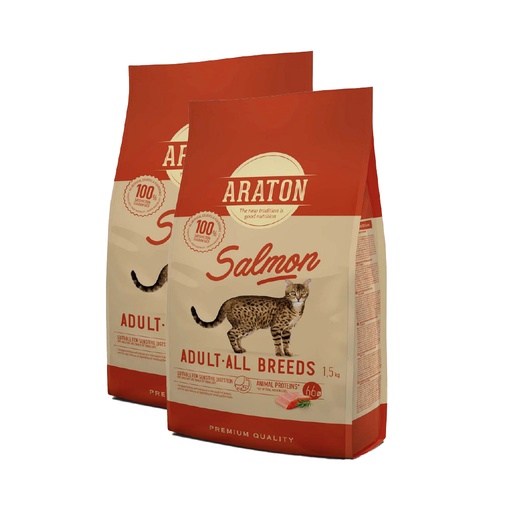 [PC02919] Araton Cat Adult Salmon All Breed 1.5kg