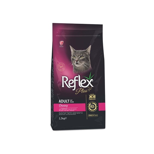 [PC03110] Reflex Plus Cat Adult Choosy With Salmon 1.5Kg